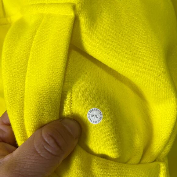 Lululemon Scuba Oversized Funnel Neck Half Zip Sonic Yellow Size M/L Athleisure - Picture 8 of 8